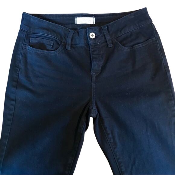 Yummie Women's navy denim ‘Eclipse’ high waisted skinny jeans (27) - Picture 4 of 10